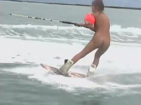 Flashing bitch is more than happy while acting very naughty