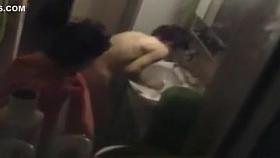 Spying on lesbians in bathroom