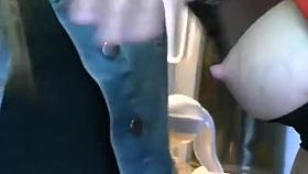 Real young mother of the delicious breasts