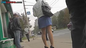 Unforgettable street upskirt
