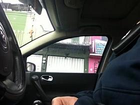 Flashing in the car 13