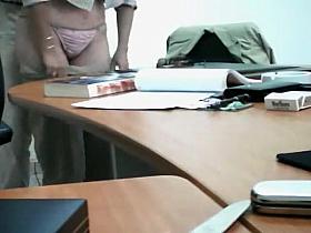 They forgot about camera in the office