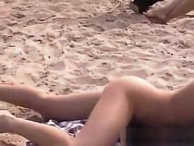 Nude Beach - Two Sweet Little Tits Teens