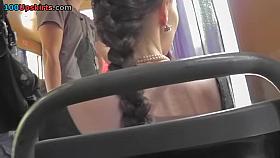 Strap panty upskirt movie