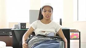 Shaved and tiny Emily gets fucked hard