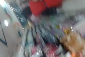 Boso Mom in Red dress black panty