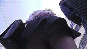 Upskirting vid of auburn gal with g-string on her ass