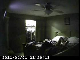 My mum masturbating in her bed room caught by hidden cam