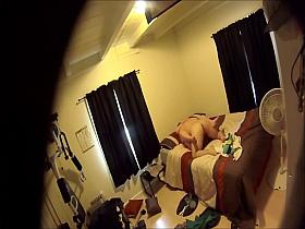 Married couple having hardcore sex on their king size bed