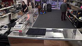 MILF sells her husband's stuff for bail money