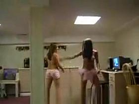 Teens playing around