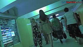 Hawt and laughable subway upskirt vid