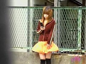 Her orange skirt was sharked by some total stranger