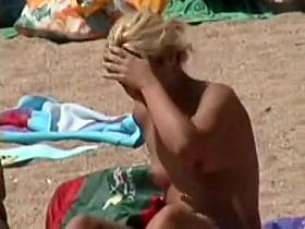 Topless girls with very perky tits