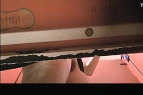 Hairy woman spied in change room