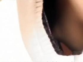 Look down her sweater to see her sexy nipples