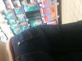spy sexy ass in supermarket romanian