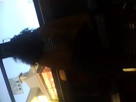 Whoopie sits at the Bus stop