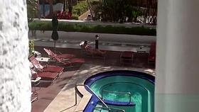 Sizzling cunt pleasing voyer