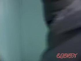 Horny stalker skirt sharked her in the public toilet