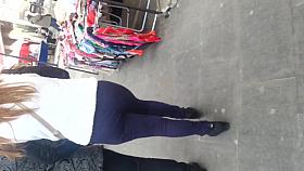 spy sexy ass in street romanian