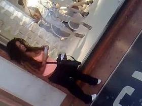 Big tits italian girl candid