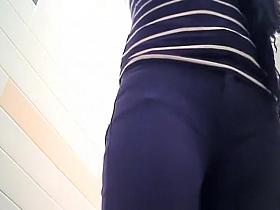 Teen in public toilet pissing