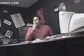 Blonde Woman Sucks A Big Dick And Gets Fucked With Booty Cumshot