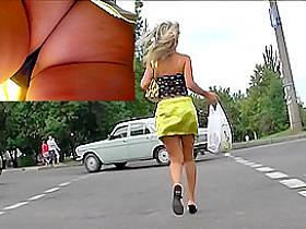 Fantastic up petticoat closeup footage