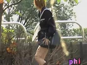 Great public sharking attack with some really adventurous little oriental bimbo