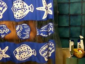 Girl caught by hidden camera showering