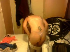 Tattooed wife dressing