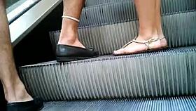 Incredible dark brown whooty in taut red costume