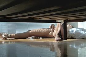 Mom tried to hide while masturbating