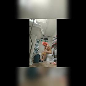 Sexy mexican slut voyeur bathroom strip