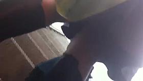 Upskirt metro porte de Bagnolet Paris