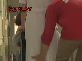 White pantyhose on black panty in sharking video scenes