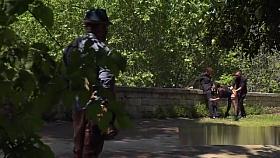 Spanish slave gangbanged outdoor