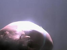 Hot mature woman dresses after a beach