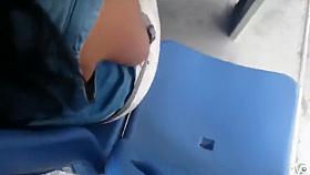 Touching the beautiful lady with my meaty boner