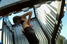 Insight into the changing room at the beach