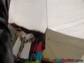 Oops woman upskirt