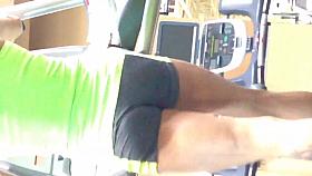 Fit chick with cute Little thong booty