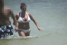 Candid Chubby Huge Busty Bikini Tits