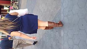 Nice booty Mexican walking