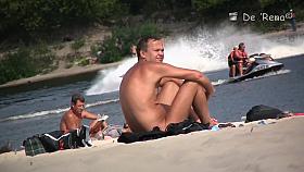 Hot blondie in the nude beach voyeur video