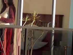 Voyeur secretly spies on his neighbor