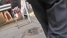 Breathtaking chick with round ass in real upskirt clip