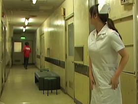Nurse gets her white pantyhose uncovered while sharking