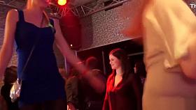 Euro party teens sucking dicks in nightrclub